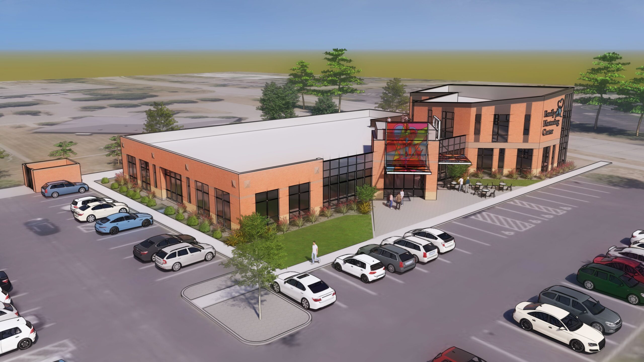 Family Nuturing Center-rendering looking East