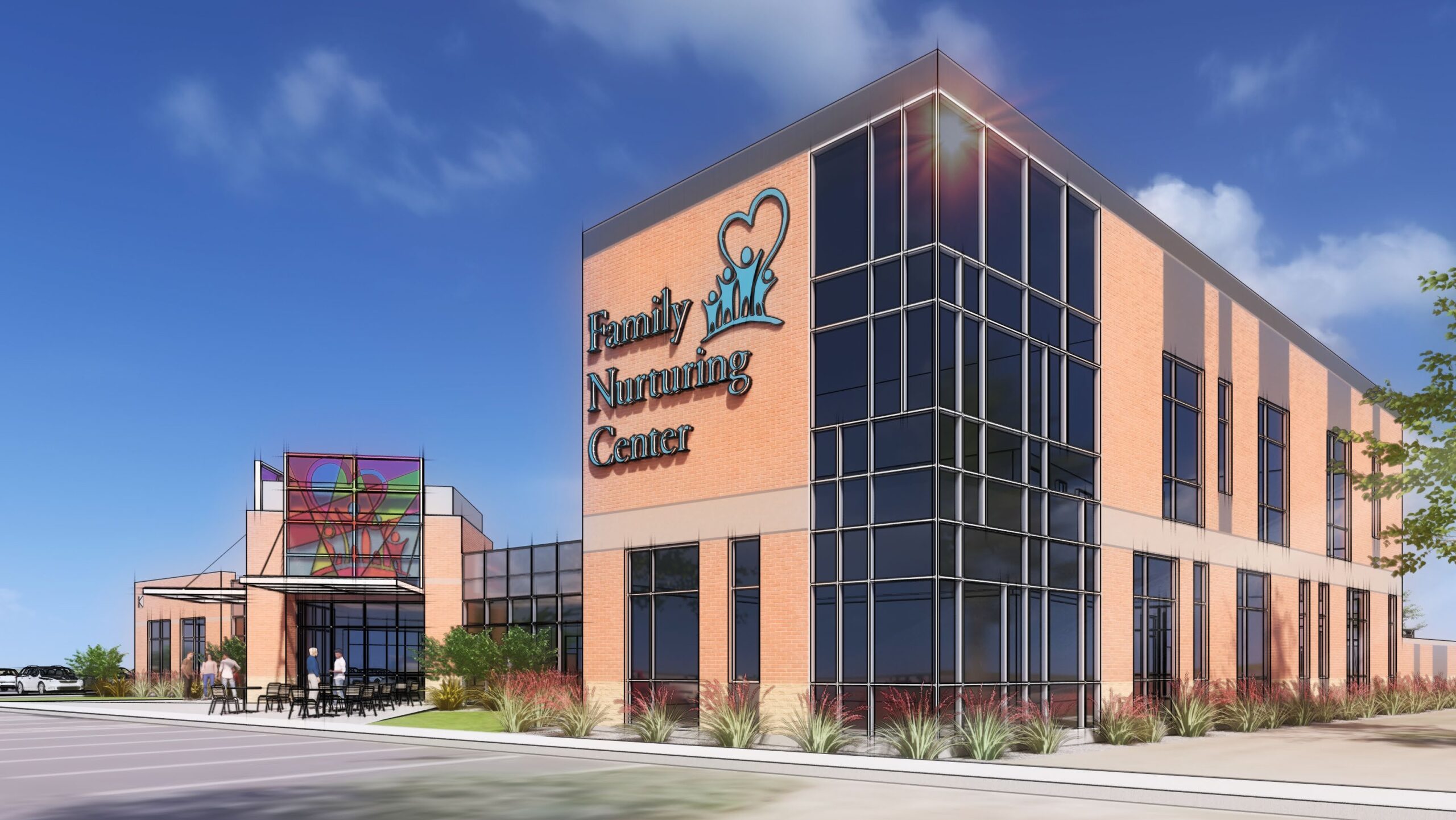 Family Nuturing Center-rendering looking North